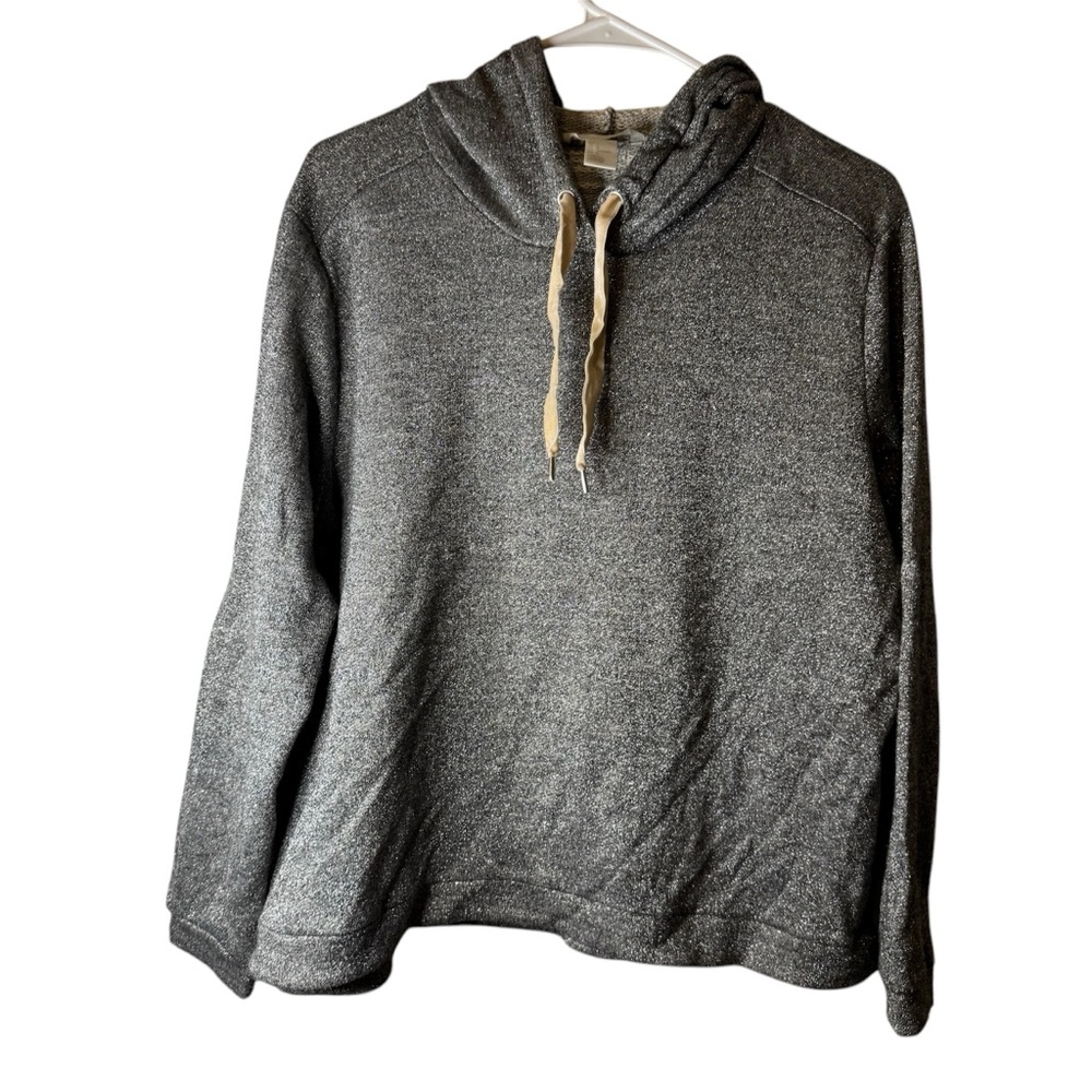 H&M Sparkly Gray Hoodie (L)